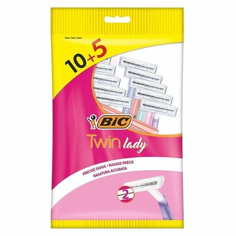 Bic Double Razor Blades For Women, 15 Pieces