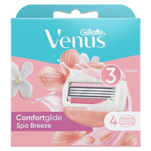 Gillette Venus Spa Breeze Razor for Women, Pack of 4