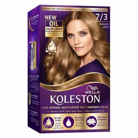 Wella Koleston Permanent Hair Dye Kit 7/3 Hazelnut