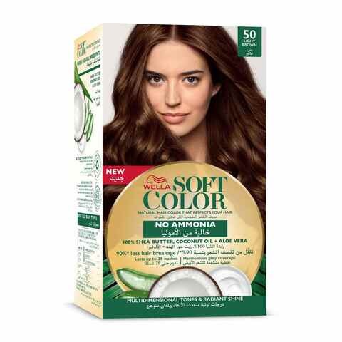 Wella Soft Color Hair Color Kit 50 Light Brown