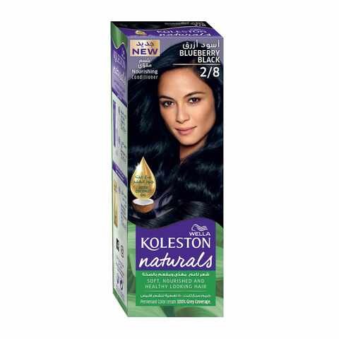 Wella Koleston Naturals Hair Color Kit Black 2/8 . Blue Black