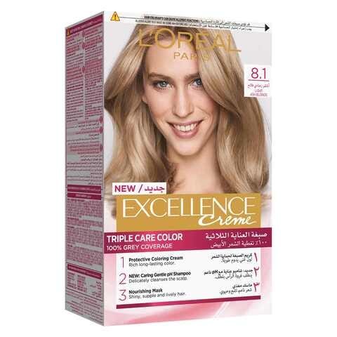 L'Oreal Paris Excellence 8.1 Light Ash Blond