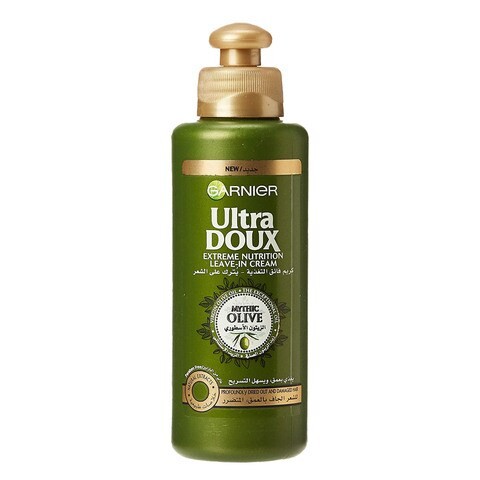 Garnier Ultra Doux Mythic Olive Extreme Nutrition Leave-In Cream 200 ml x Pack of 2 33%