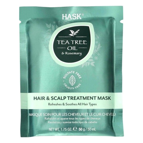 Hask tea tree mask for hair and scalp treatment 50gm