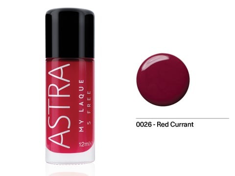 Astra Free My Luck 5 Nail Polish 26 - Currant Red