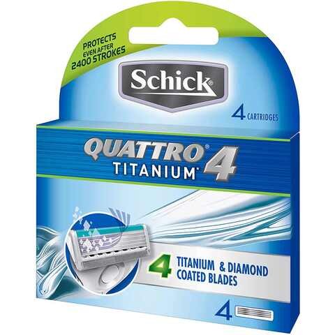 Chic Quattro Titanium Razor Blades Set of 4