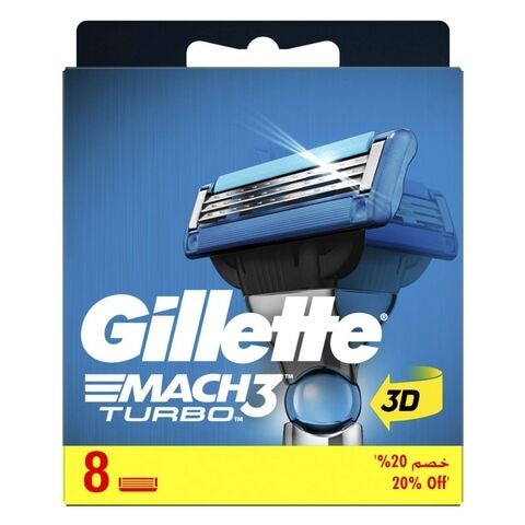 Pack of 8 Gillette Mach 3 Cartridges