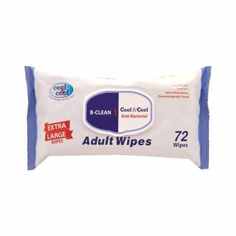 Adult Extra Large Wet Wipes 72 Pieces