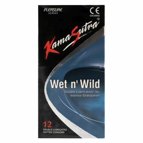 KAMA SUTRA CONDOM WET N WILD 12'S