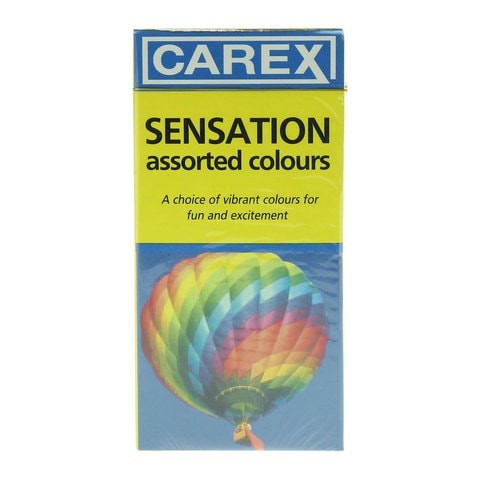 Carrix Condom Set - Assorted Colors - 2 Pieces