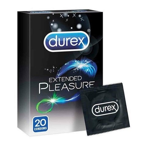 Durex Condoms Extended Pleasure Pack, 20 Pieces