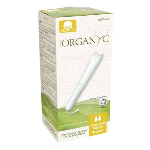 ORGANIC COTTON TAMPONS REG 16'S