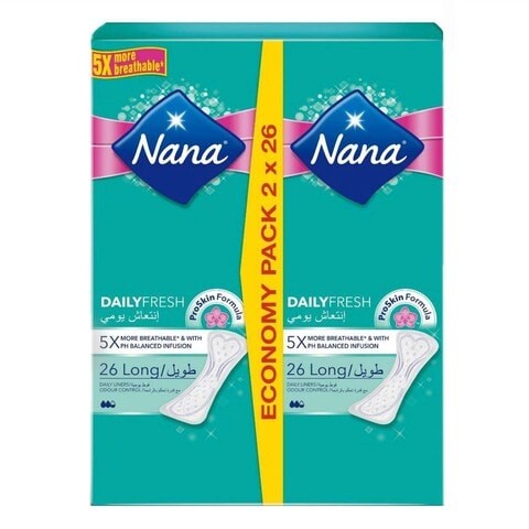 Nana Daily Fresh Super Duo Pads 52 Pieces