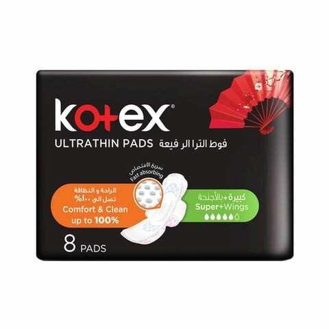 Kotex Ultra Thin Pads With Wings 8 Pieces