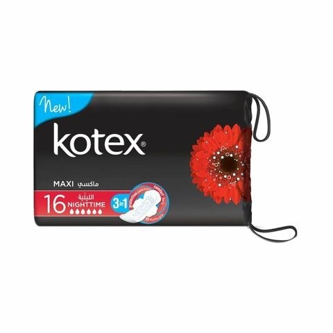 Kotex Long Sanitary Pads With Wings 16 Pieces