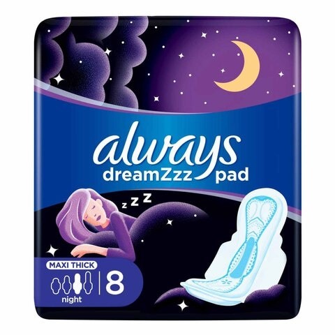 Always Night Wings Sanitary Pads 8 Pieces