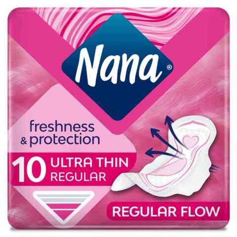 Nana sanitary napkins with wings 10 pads