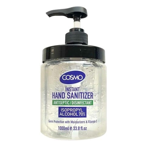 Cosmo instant hand sanitizer gel 1 liter