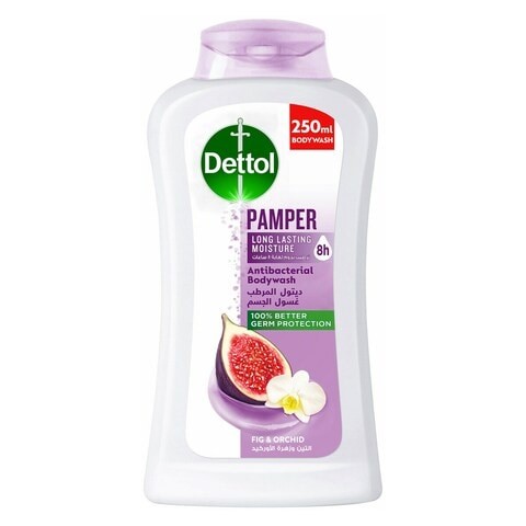 Dettol Pamper Anti-Bacterial Body Wash With Fig & Orchid 250ml