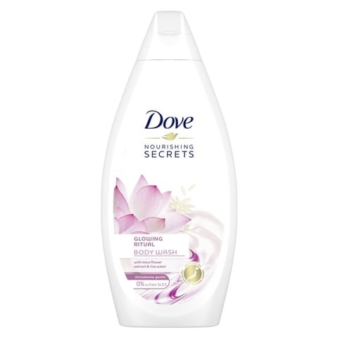 Dove shower gel with glowing lotus flower for women 500ml