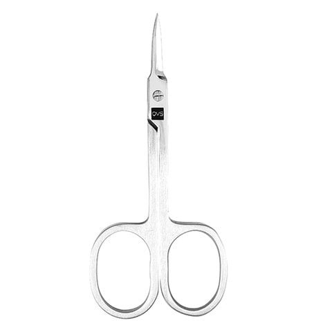 QVS Curved Cuticle Scissors - Silver