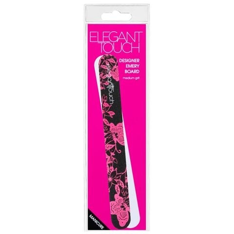 Elegant Touch Nail File - Black and Pink