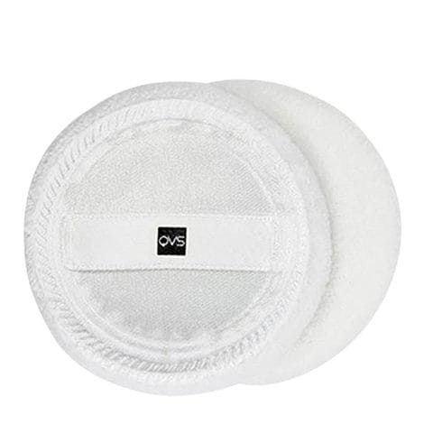 QVS Powder Puff - White, 2 Pieces