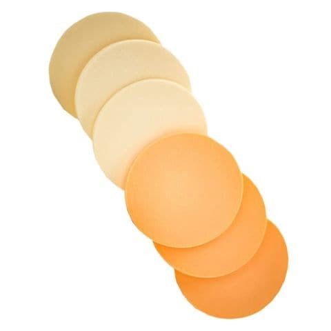 Glam of Sweden Makeup Sponge - Beige, 6 Pieces