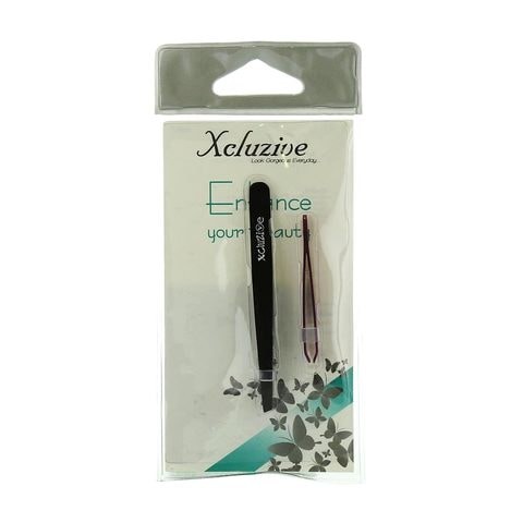 X Closet Slant Tweezers - Black, 2 Pieces