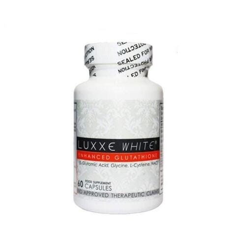 كبسولات Luxxe White Glutathione لتفتيح البشرة (60 كبسولة = زجاجة واحدة)