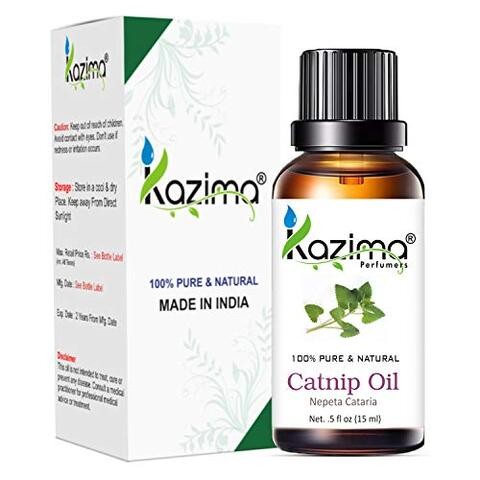 KAZIMA Catnip Essential Oil - 100% Pure Natural & Undiluted For Skin care & Hair treatment (15ml)