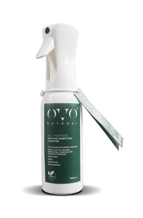 OVO - 100% Natural Multi-purpose Sanitizer & Disinfectant in 500 ml Bottle