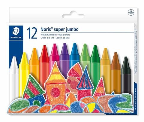 12-Piece Super Jumbo Wax Crayon Set