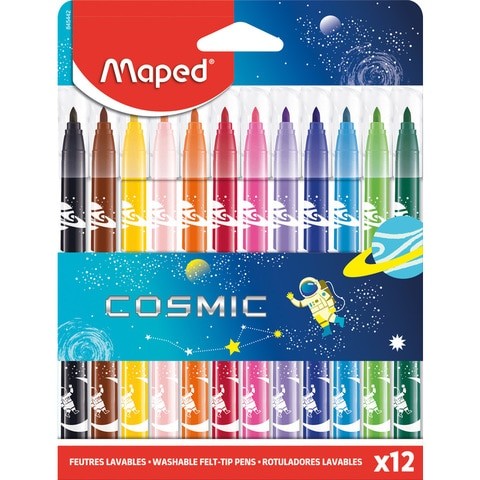 Maped Cosmic Jungle Felt Pen 12 Colors