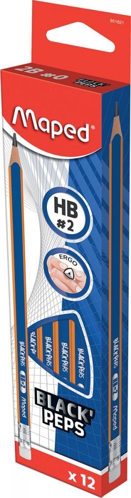 Maped HB Pencils Black