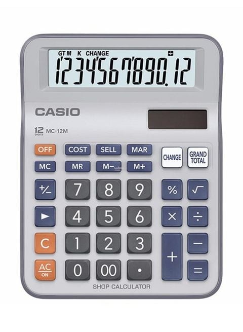 Casio Basic Calculator 12 Digits White