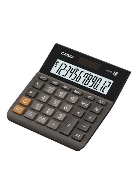 Casio 12-Digit Electric Calculator, Gray/Black