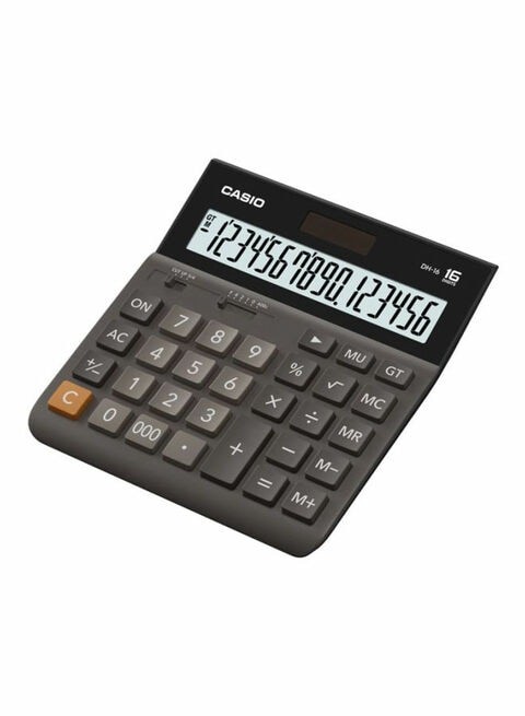 H-Series Large Desk Calculator 14 Digits from Casio, Black