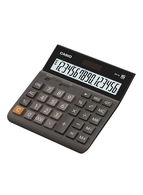 Casio Basic 16 Digit Calculator - Grey/Black