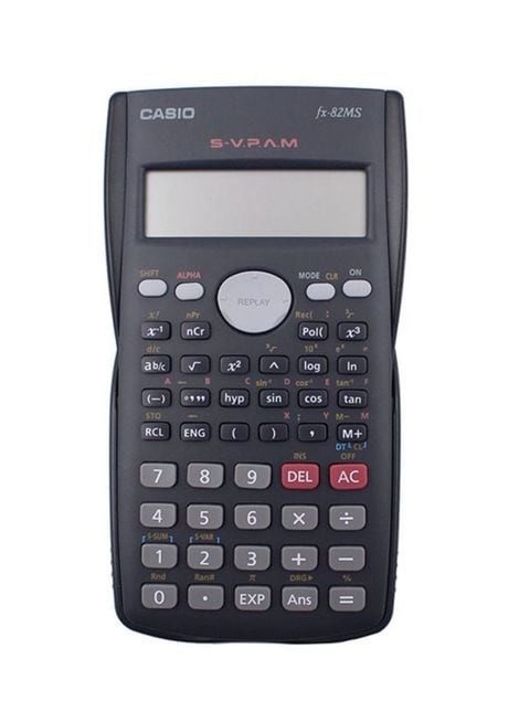 Casio MS Series Non-Programmable Calculator - Black/Grey