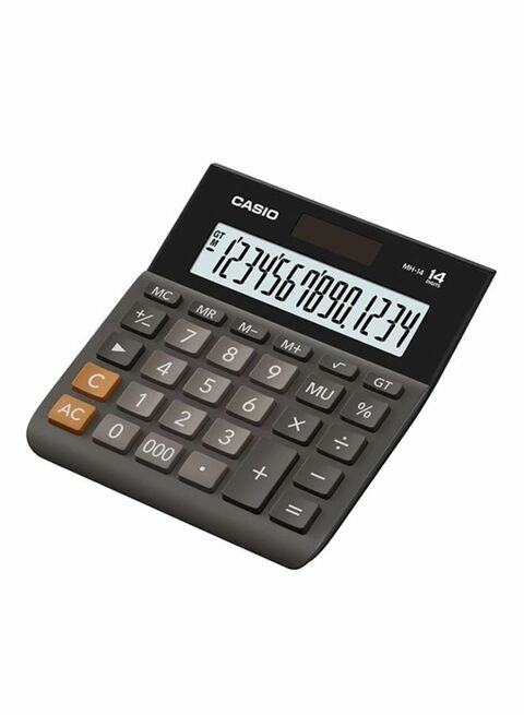 Casio Electric Calculator 14 Digits Gray