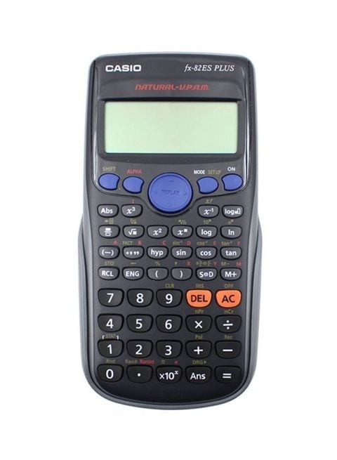 Casio ES Plus Series Non-Programmable Calculator, Black/Grey/Purple