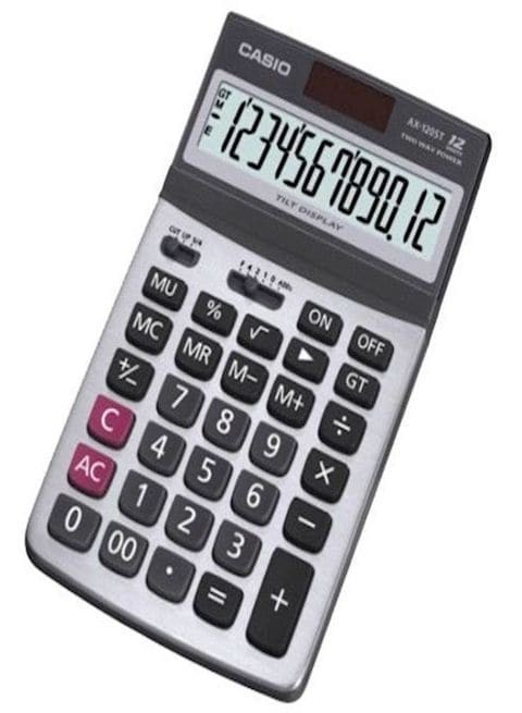 Casio AX-120ST Calculator - Black/Silver