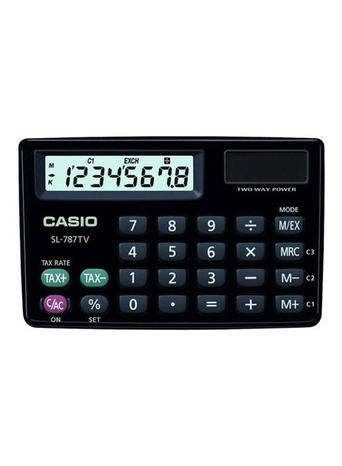 Casio Practical Calculator, 8 Digits, Black