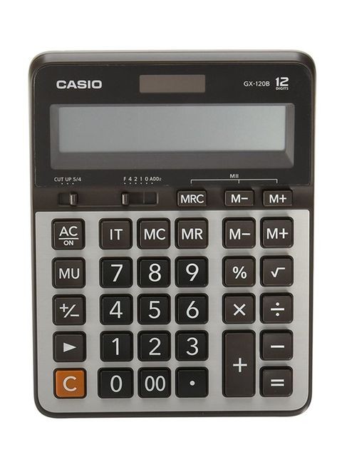 Casio Standard Calculator, 12 Digits, Black