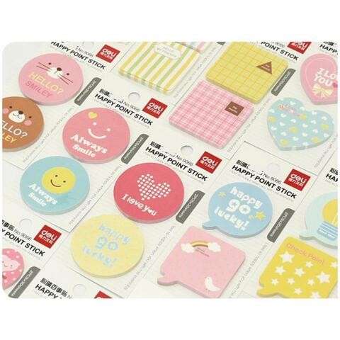 ALISSA Set of 48Pcs Happy Point Sticky Notes