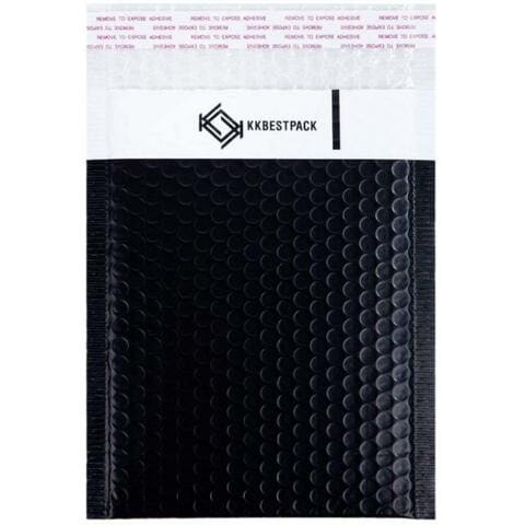 Elisa Envelopes 50 Pieces 6 x 10 Inch Poly Lined Self Seal - Black