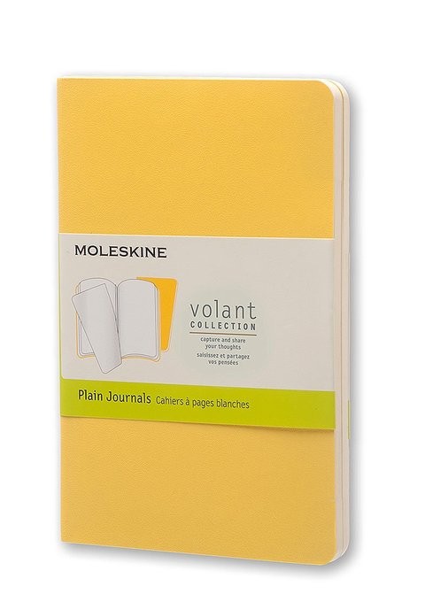 Moleskine 2-Piece Volante Journal With Pocket Sunflower Set Yellow/Copper Yellow