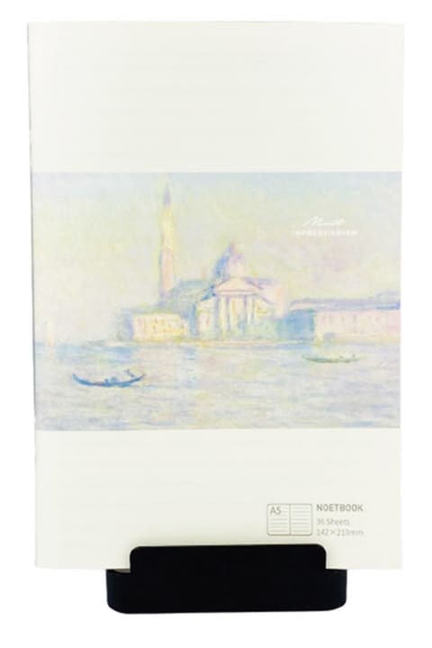 Languo A5 Stationery Writing Notebook with Impressionism Design.(White)