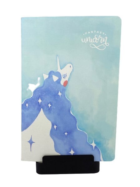 Languo A5 Stationery Writing Notebook with Fantasy Unicorn Design.(White)